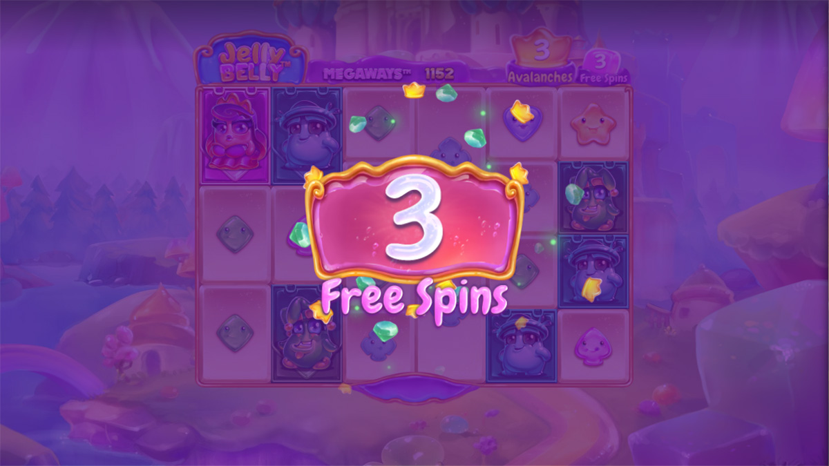 Jelly Belly Megaways slot by Netent, 3 free spins